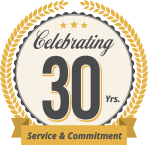 Celebrating 30 Years Badge