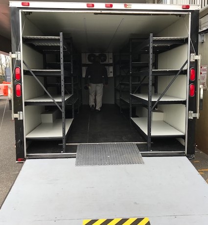 mobile walk in refrigerator or cold room storage for labs and hospitals