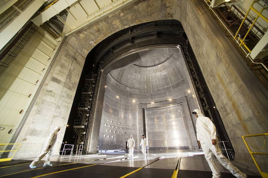 Vacuum chamber at The Space Power Facility at NASA Plum Brook Station in Sandusky, Ohio